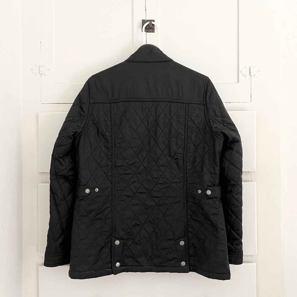Barbour Women's South Shields Quilted Fleece Lined Jacket in Black Size 12 - Picture 6 of 6